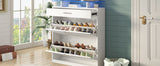 Slim Entryway Organizer with 2 Flip Drawers