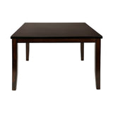 Cherry Finish Dining Set 7pc Counter Height Table with Extension Leaf and 6x Wood Frame Counter Height Chairs Transitional Style Furniture