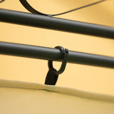 Outdoor Gazebo Steel Fabric Round Soft Top Gazebo Outdoor Patio Dome Gazebo with Removable Curtains