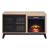Electric Fireplace in Oak & Espresso Finish