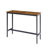 Bar Table Set with 2 Bar stools (Rustic Brown)