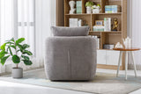 COOLMORE Swivel Barrel Chair, Comfy Round Accent Sofa Chair for Living Room, 360 Degree Swivel Barrel Club Chair, Leisure Arm Chair for Nursery, Hotel, Bedroom, Office, Lounge