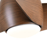 52 In.Intergrated LED Ceiling Fan with Wood Grain Blade