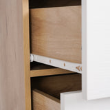Modern Design Wooden  Dresser Bedroom Storage Drawer Organizer Closet Hallway Storage Cabinet with 4 Drawers, Wood Dresser Chest Accent Cabinet for Living Room Bedroom
