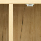 High wardrobe with 2 doors, 2 drawers and 5 storage spaces