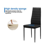 Black Dining chair set for 4