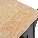 Kitchen Island Cart with Storage Cabinet and Two Locking Wheels, Solid wood Microwave cabinet