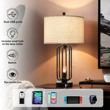 Metal USB Table Lamp (Set of 2)