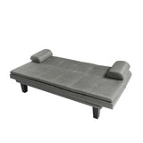 63.4” Futon Dark Grey Sofa bed
