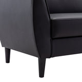 Black Folding Flat folding Sofa Bed with Storage Box