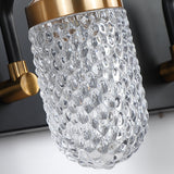 5-Lights Crystal Vanity Lights for Bathroom Lighting Fixture Black Gold Vintage Vanity Light LED Bathroom Wall Light Fixture