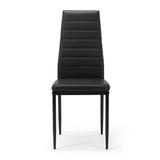 Black Dining chair set for 4