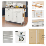 White Kitchen Island Cart