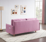 Modern Pink Storage Sofa Multifunctional Folding Living Room Sofa Bed Furniture