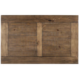 Rustic Floor Shelf Coffee Table with Storage, Solid Pine Wood