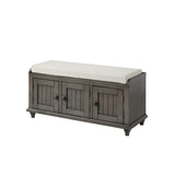 U_STYLE Homes Collection Wood Storage Bench with 2 Cabinets （As Same As WF195952AAE）