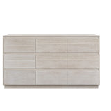 Modern Style Soild Wood 9-Drawer Dresser for Bedroom - Stone Gray
