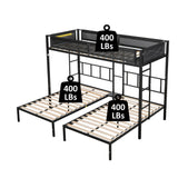 Triple twin bunk bed
