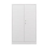 Metal Storage Cabinet with Locking Doors and Adjustable Shelf, Folding Filing Storage Cabinet , Folding Storage Locker Cabinet for Home Office,School,Garage, White