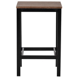 5-Piece Kitchen Counter Height Table Set, Dining Table with 4 Chairs
