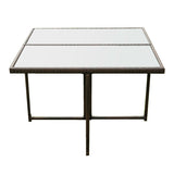 Patio Dining Set Outdoor Space Saving Rattan Chairs with Glass Table Patio Furniture Sets Cushioned Seating and Back Sectional Conversation Set