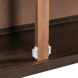 U-Style Storage Cabinet Sideboard Wooden Cabinet with 2 Metal handles and 2 Doors for Hallway, Entryway, Living Room, Bedroom
