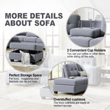 Antique Grey Sectional Sofa