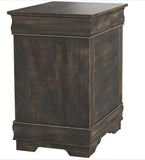 ACME Louis Philippe Nightstand in Antique Gray