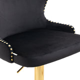 COOLMORE  Bar Stools with Back and Footrest Counter Height bar Chairs