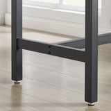 Bar Table Set with 4 Bar stools PU Soft seat with backrest