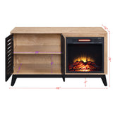 Electric Fireplace in Oak & Espresso Finish