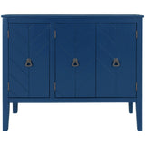 Accent Storage Cabinet Wooden Cabinet with Adjustable Shelf, Antique Gray, Entryway, Living Room, Bedroom