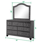 Queen 4 Piece Tufted Storage Bedroom Set