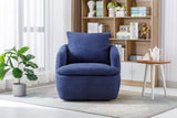 COOLMORE Swivel Barrel Chair, Comfy Round Accent Sofa Chair for Living Room, 360 Degree Swivel Barrel Club Chair, Leisure Arm Chair for Nursery, Hotel, Bedroom, Office, Lounge