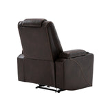 Orisfur. Power Motion Recliner with Adjustable Headrest,  Home Theater Seating with Hidden Arm Storage and Convenient Cup Holder Design