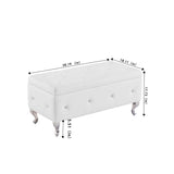 Storage Bench, Flip Top Entryway Bench Seat with Safety Hinge, Storage Chest with Padded Seat, Bed End Stool for Hallway Living Room Bedroom, Supports 250 lb