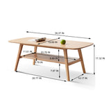 Solid wood Top plate Desk Coffee table
