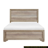 Queen Contemporary Bed frame Natural Finish