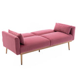 COOLMORE  Velvet  Sofa , Accent sofa .loveseat sofa with  metal  feet