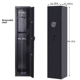 Gun Safe, Rifle Safe  Gun Storage Cabinet（4-5 Rifle and 2 Pistol） with Digital Keypad Lock,Quick Access Electronic Firearm Gun Security Cabinet,Black