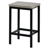 Dining Table Set with 3 Stools Pub Kitchen Set Side Table with Footrest