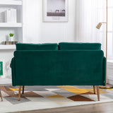 COOLMORE  Velvet  Sofa , Accent sofa .loveseat sofa with Stainless feet