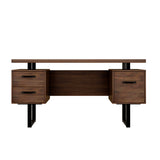 Home Office Computer Desk with Drawers/Hanging Letter-size Files