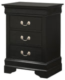 Glory Furniture Louis Phillipe, 3 Drawer Nightstand