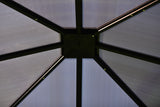 Aluminum Patio Gazebo with Polycarbonate Roof