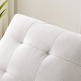 [Video] Welike Modern Fabric Single Sofa Chair, Living room chair, Comfortable Armchair with Solid Wood Legs, Tufted Chair for Reading or Lounging