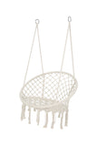 Hammock Chair Macrame Swing  Max 330 Lbs Hanging Cotton Rope Hammock Swing Chair for Indoor and Outdoor