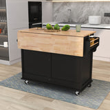 Black Island Kitchen Cart