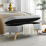 Ottoman Oval Storage Bench