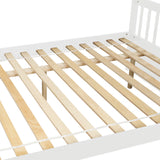 Full Over Full Bunk Bed with Trundle, Convertible to 2 Full Size Platform Bed, Full Size Bunk Bed with Ladder and Safety Rails for Kids, Teens, Adults